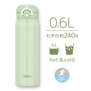 Thermos 600ml Vacuum Insulated Water Bottle Portable Mug in Mint Green