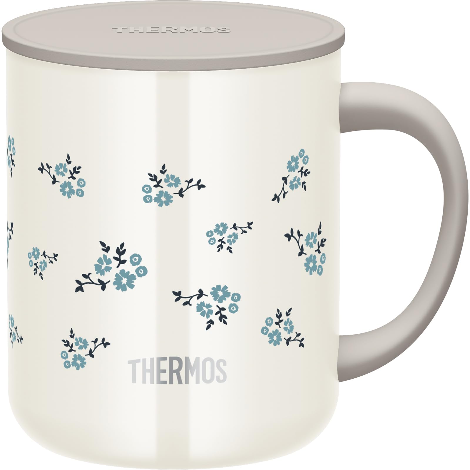 Thermos Blue Flower 450ml Vacuum Insulated Mug Jdg - 452Ltd B - Fl
