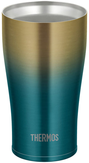 Thermos Blue Gold Vacuum Insulated Tumbler JDE - 341Ltd BLGD 340ml Capacity