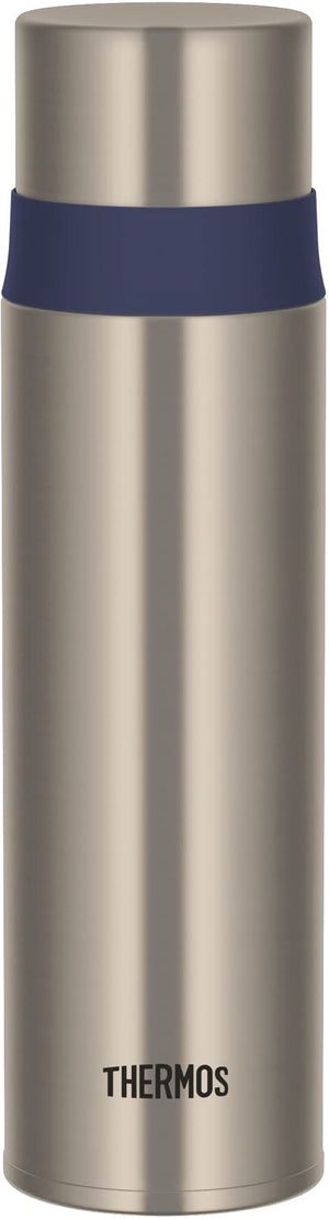 Thermos Blue Stainless Steel 500ml Water Bottle - Cup Type Ffm - 502 Stbl