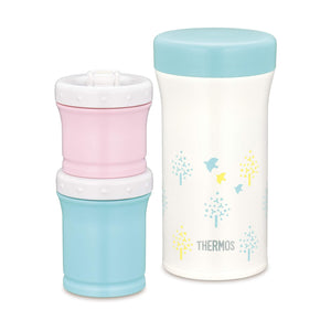 Thermos Blue Vacuum Flask Baby Food Case Set 130ml and 90ml - JBW - 240