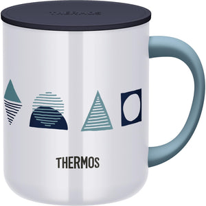 Thermos Brand Navy Pattern 450ml Vacuum Insulated Mug Jdg - 452Ltd Nv - Ptn