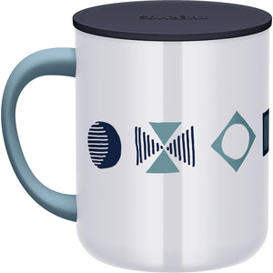 Thermos Brand Navy Pattern 450ml Vacuum Insulated Mug Jdg - 452Ltd Nv - Ptn