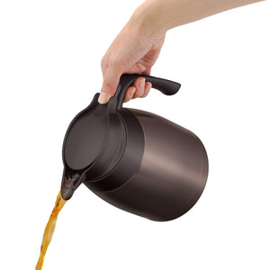 Thermos Dark Brown 1L Stainless Steel Pot Model Ttb - 1000 Dbw