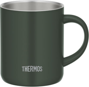Thermos Dark Green Vacuum Insulated Mug 350ml with Lid JDG - 352C - Exclusive