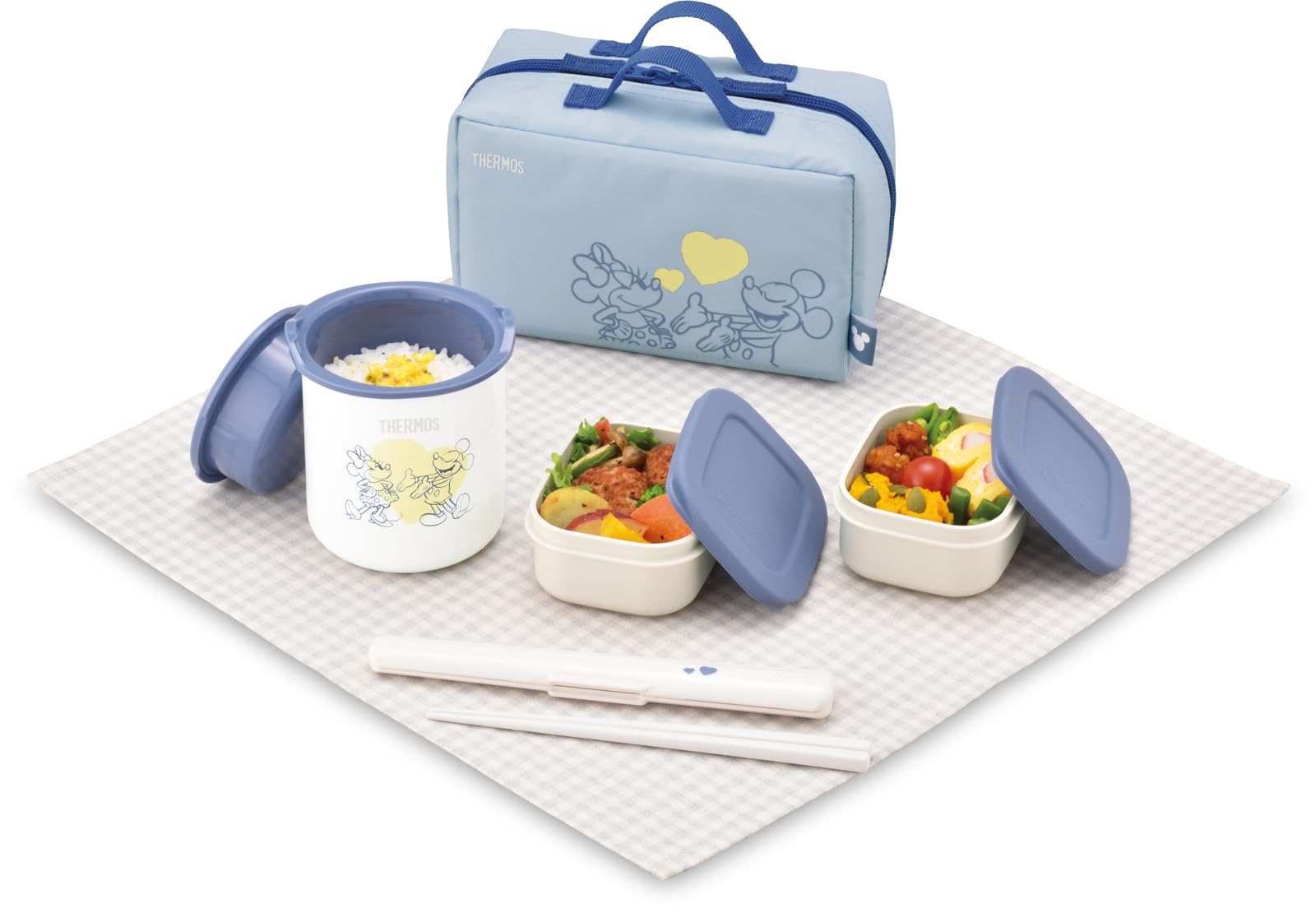 Thermos Disney Insulated Lunch Box - Blue Yellow 0.6 Cup Capacity Dbq - 256Ds Bly