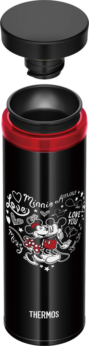 Thermos Disney Mobile Mug 350ml Vacuum Insulated Black & Red Screw Type JNO - 352DS BKR