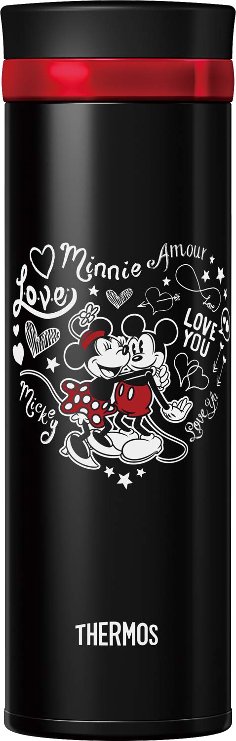 Thermos Disney Mobile Mug 350ml Vacuum Insulated Black & Red Screw Type JNO - 352DS BKR