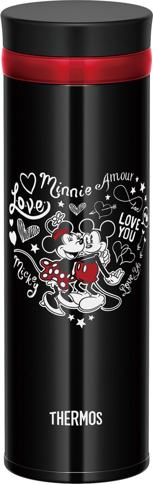 Thermos Disney Mobile Mug 350ml Vacuum Insulated Black & Red Screw Type JNO - 352DS BKR