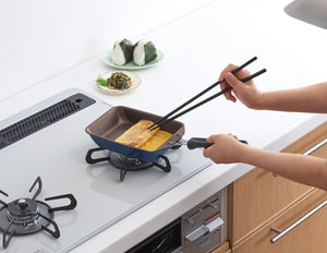 Thermos Durable Series 13cm Navy Egg Frying Pan for Gas Fire KFI - 013E