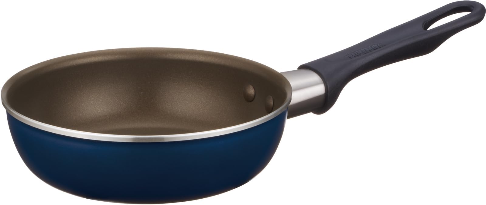 Thermos Durable Series 16Cm Frying Pan for Gas Fire Navy - Kfi - 016 Nvy
