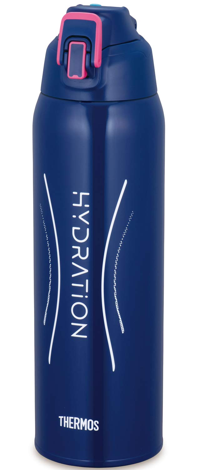 Thermos Fht - 1501F Nv - P 1.5L Navy Pink Vacuum Insulated Sports Bottle For Cold Storage