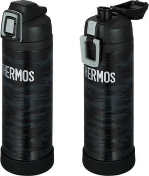Thermos Fji - 1001 Bkgy Vacuum Insulated 1L Water Bottle for Cold Storage Black Gray