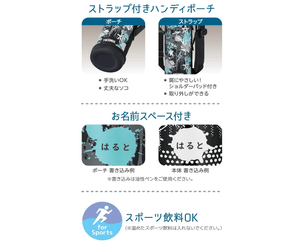 Thermos FJJ - 1001WF BKAQ Vacuum Insulated 2 - Way Bottle, Black Aqua