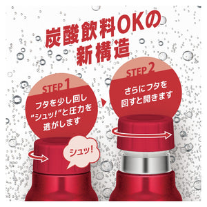 Thermos FJK - 750 R 750ml Insulated Bottle for Drinks Red Water Flask