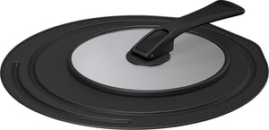 Thermos Japan Folding Stand Frying Pan Lid 26/28Cm Black Kld - 001 Bk