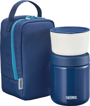 Thermos Japan Vacuum Insulated Soup Lunch Set 300Ml Navy Jby - 551