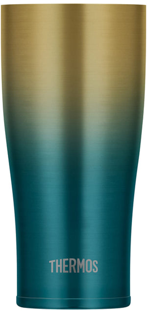 Thermos Japan Vacuum Insulated Tumbler 420Ml Blue Gold Jde - 421Ltd Blgd