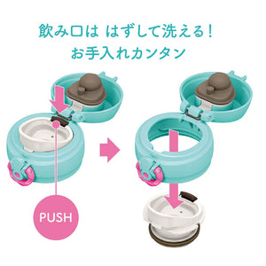 Thermos Japan Vacuum Insulated Water Bottle 400Ml Miffy Mint Green Jnl - 403B Mg