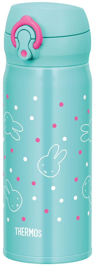Thermos Japan Vacuum Insulated Water Bottle 400Ml Miffy Mint Green Jnl - 403B Mg