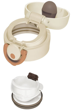 Thermos Japan Water Bottle Vacuum Insulated 500Ml Cream White Jnr - 500 Crw