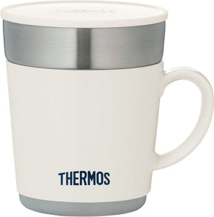 Thermos JDC - 241 WH White Insulated Mug 240ml Capacity - Perfect for Hot & Cold Drinks