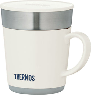 Thermos JDC - 241 WH White Insulated Mug 240ml Capacity - Perfect for Hot & Cold Drinks