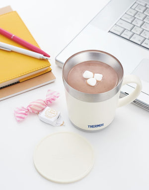 Thermos JDC - 351WH 350ml White Insulated Mug for Hot and Cold Beverages