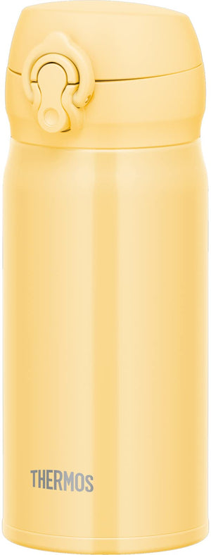 Thermos JNL - 356 Cry 350Ml Stainless Steel Water Bottle - Vacuum Insulated Easy - Clean Cream Yellow