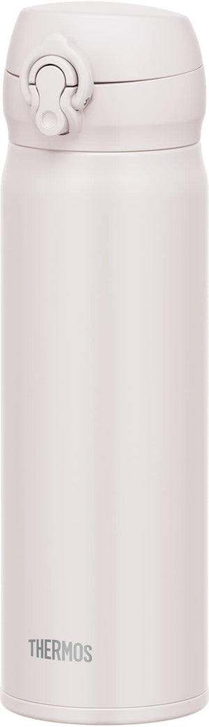Thermos JNL - 506 ASWH 500ml Stainless Steel Water Bottle Vacuum Insulated Lightweight Easy Clean - Ash White