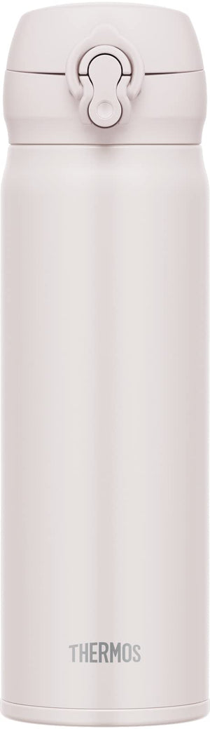Thermos JNL - 506 ASWH 500ml Stainless Steel Water Bottle Vacuum Insulated Lightweight Easy Clean - Ash White