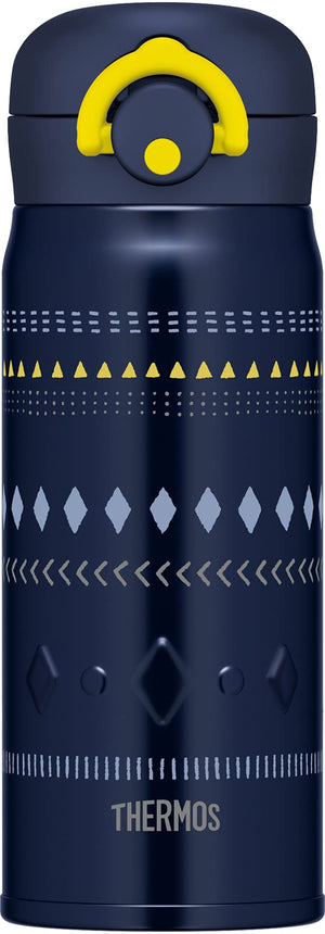 Thermos JNR - 401 NV - Y 400ml Vacuum Insulated Portable Mug in Navy Yellow