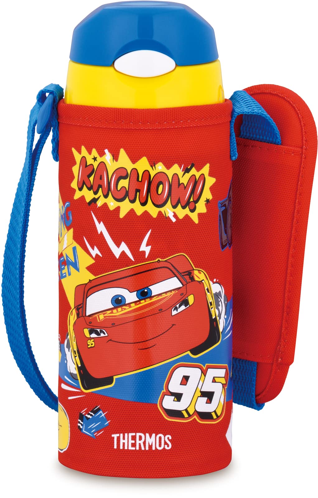 Thermos Kids Red Water Bottle 400ml Vacuum Insulated Straw FHL - 403FDS R for School