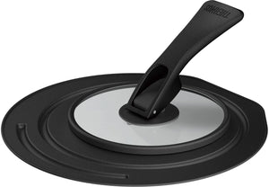 Thermos KLG - 001 BK Black Pot and Pan Lid with Folding Stand 18/20cm Compatible