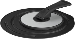 Thermos KLG - 001 BK Black Pot and Pan Lid with Folding Stand 18/20cm Compatible