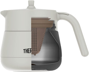 Thermos Light Gray 450Ml Vacuum Insulated Teapot with Strainer - Tte - 450 Lgy