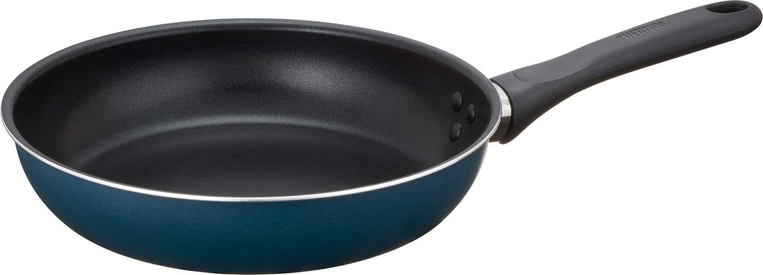 Thermos Lightweight Durable 24cm Gas Fire Frying Pan Navy Model Kfd - 024 Nvy