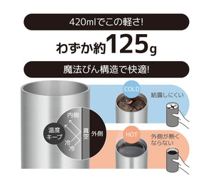 Thermos Lightweight Stainless Steel Vacuum Insulated Tumbler 420ml Model JDW - 420