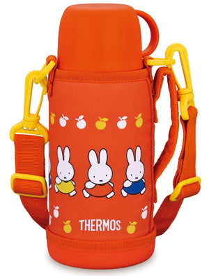 Thermos Miffy Orange Vacuum Insulated Water Bottle 0.6L 2 - Way Fho - 601Wfb