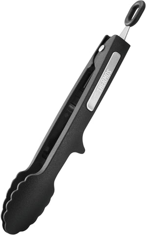 Thermos Mini Black Nylon Kitchen Tongs KT - T002 BK Compact Cooking Tool