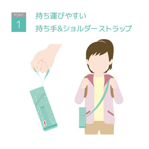 Thermos Mint Star Bottle Pouch 350 - 400ml with Strap Model APG - 351 MT - ST