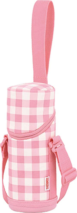 Thermos Pink Check 350 - 400Ml Bottle Pouch with Strap - APG - 350 P - Ch Series