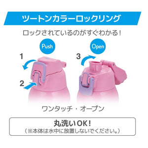 Thermos Pink Star 0.8L Vacuum Insulated Sports Bottle for Cold Storage - Fht - 801F Pkst