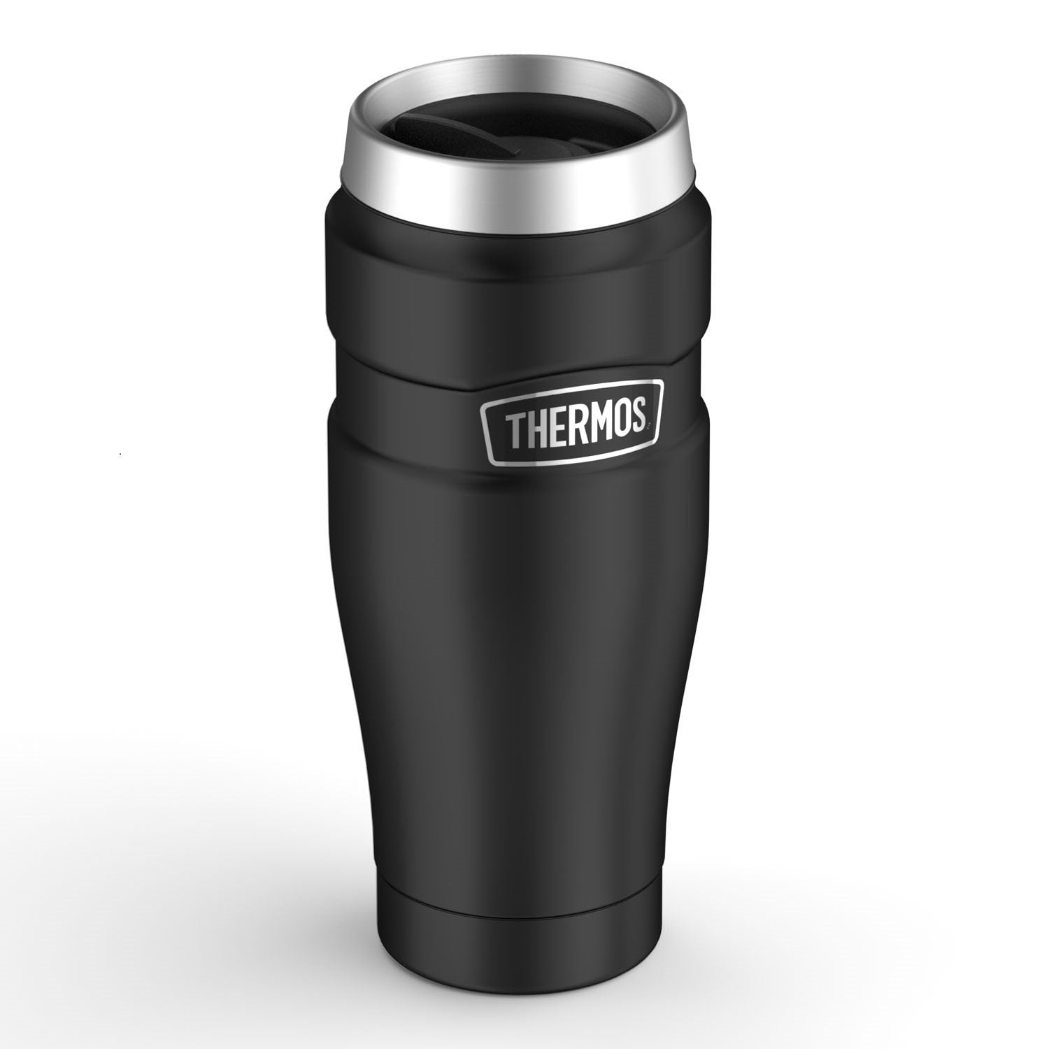 Thermos Stainless King Black Travel Tumbler Compact 16 - Ounce/450ml Capacity
