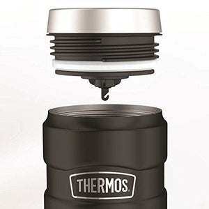 Thermos Stainless King Black Travel Tumbler Compact 16 - Ounce/450ml Capacity