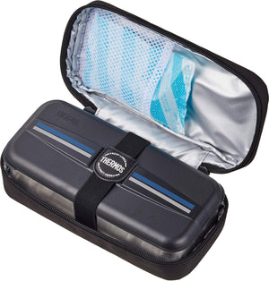 Thermos Stainless Steel 700ml Fresh Lunch Box in Line Black 鈥 DSD - 704 L - BK