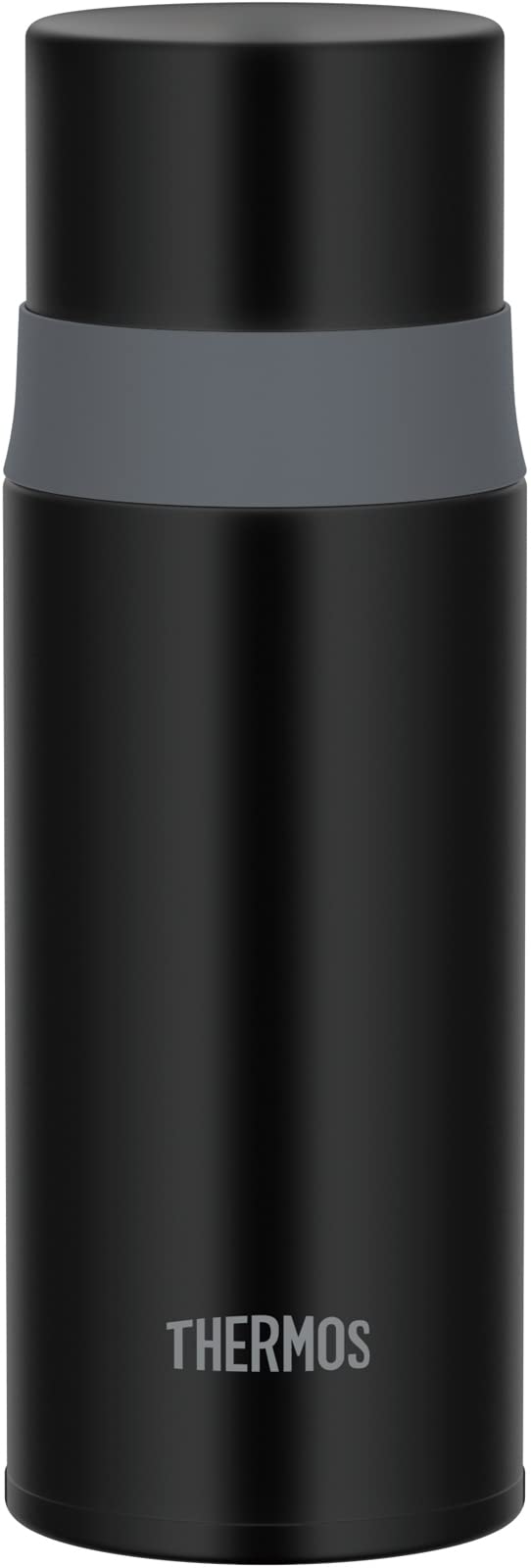 Thermos Stainless Steel Water Bottle Stone Black 350ml - Cup Type FFM - 352