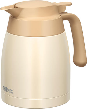 Thermos Ttb - 1001 Crw Cream White Stainless Steel 1L Thermal Insulation Tabletop Pot