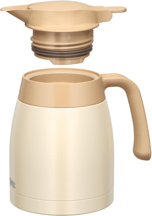 Thermos Ttb - 1001 Crw Cream White Stainless Steel 1L Thermal Insulation Tabletop Pot