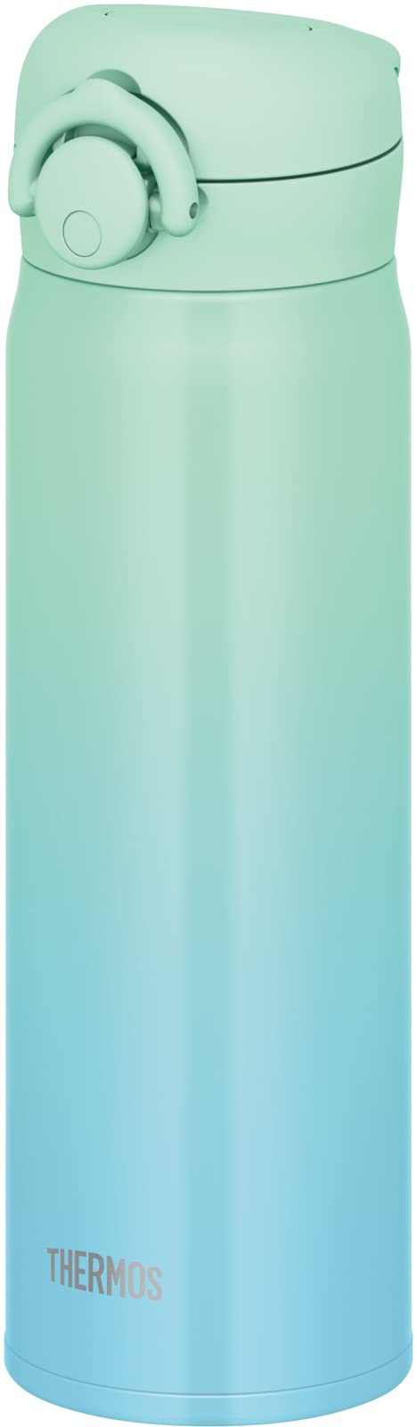 Thermos Vacuum Insulated 500Ml Stainless Steel Water Bottle Mint Gradient Easy - To - Clean Lightweight with One - Touch Open